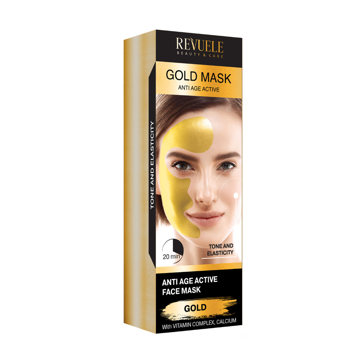 Антивікова золота маска для обличчя Revuele Gold Mask Lifting Effect, 80 мл