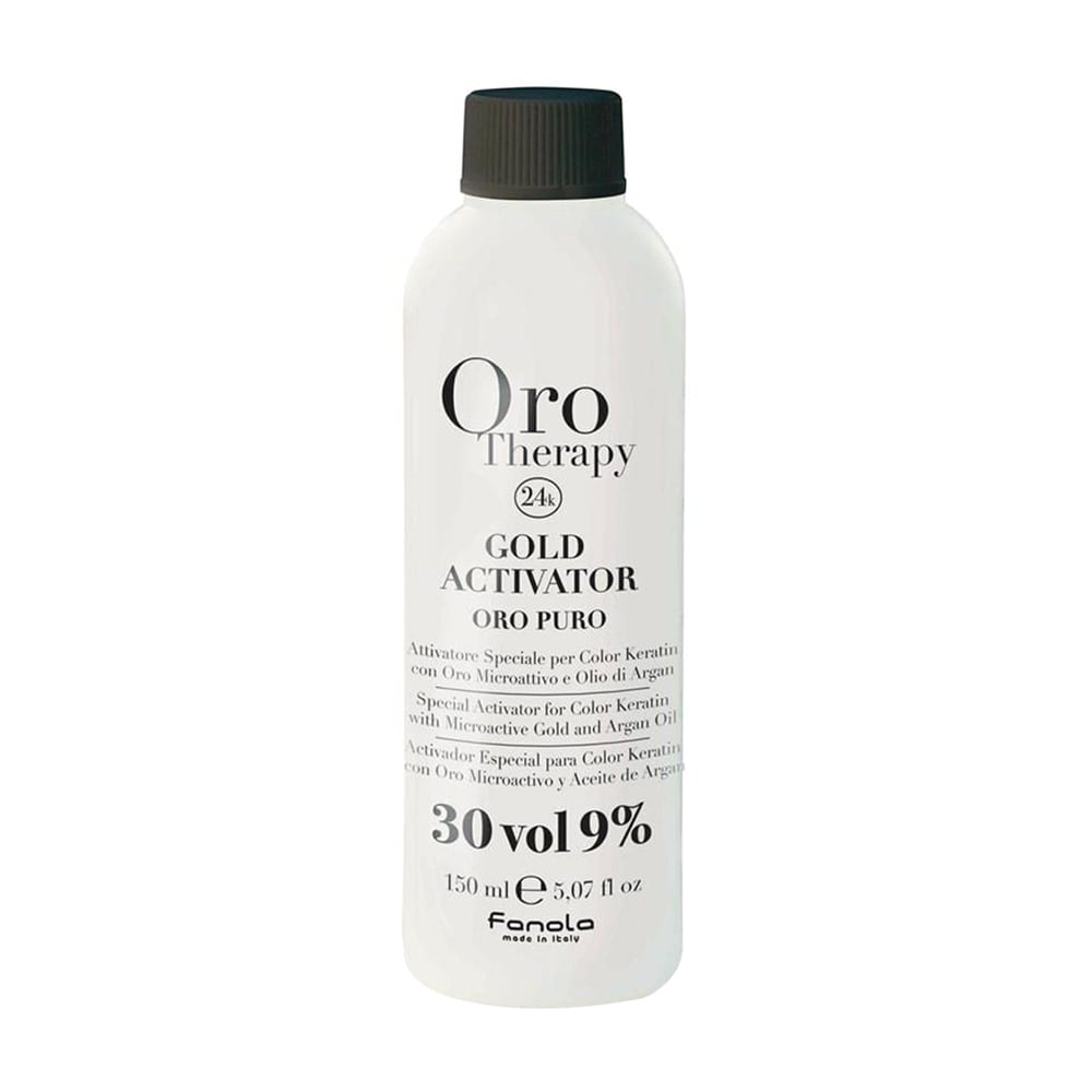 Окислювач з мікрочастинками золота Fanola Oro Therapy Gold Activator Oro Puro 30 Vol, 9%, 150 мл